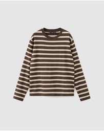 M.N.G - Long-Sleeved Striped T-Shirt