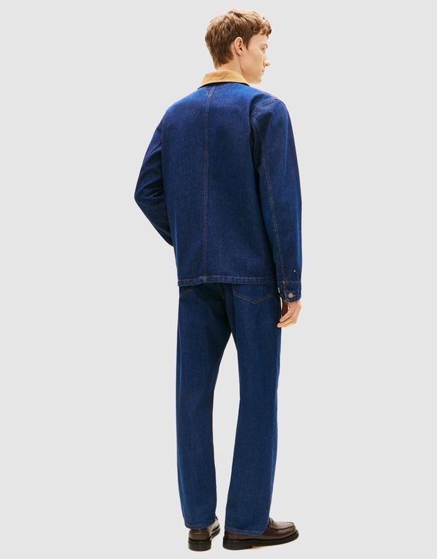 Tommy Hilfiger - Corduroy Collar Denim Chore Jacket