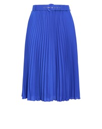 City Chic - Plus size Petra Pleat Midi Skirt - cerulean