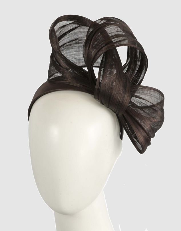 Fillies Collection - Bespoke Brown Bow Racing Fascinator