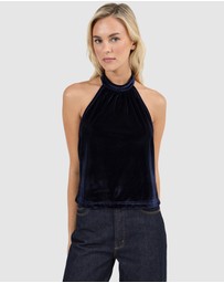Rolla's - Cameo Halter Top Velvet
