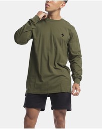 Vacancy Co - Palm Embroidery Long Sleeve Tee