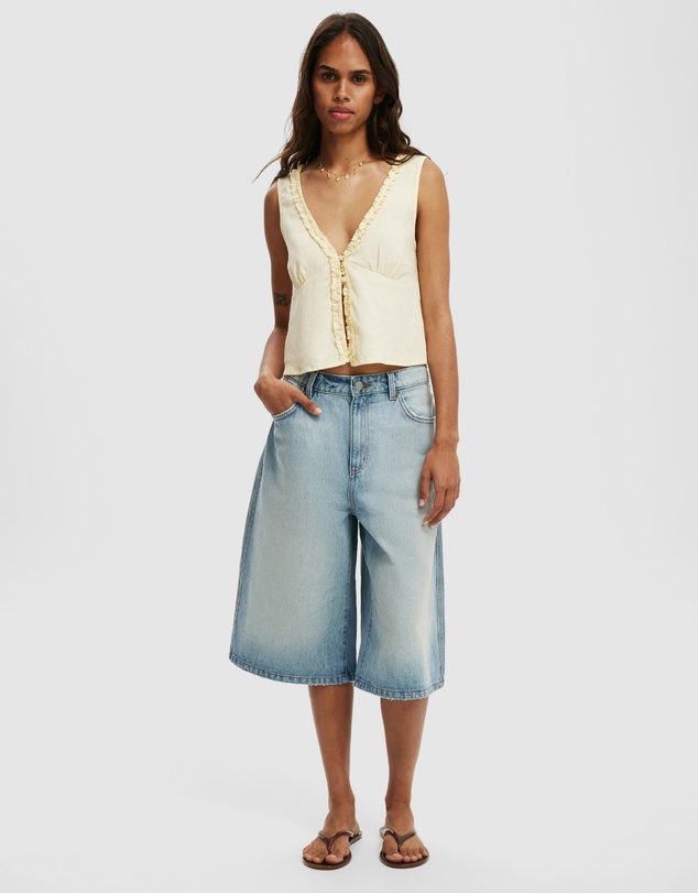Cotton On - Haven Ruffle Button Through Cami