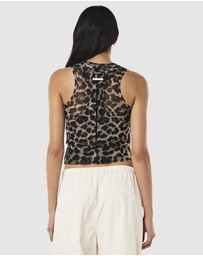 P.E Nation - Leopard Discovery Mesh Tank