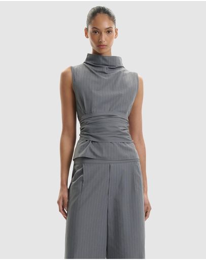 Grey Pinstripe