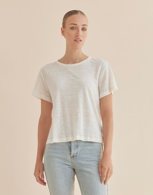 Amelius - Coogee Linen Crew Neck Tee
