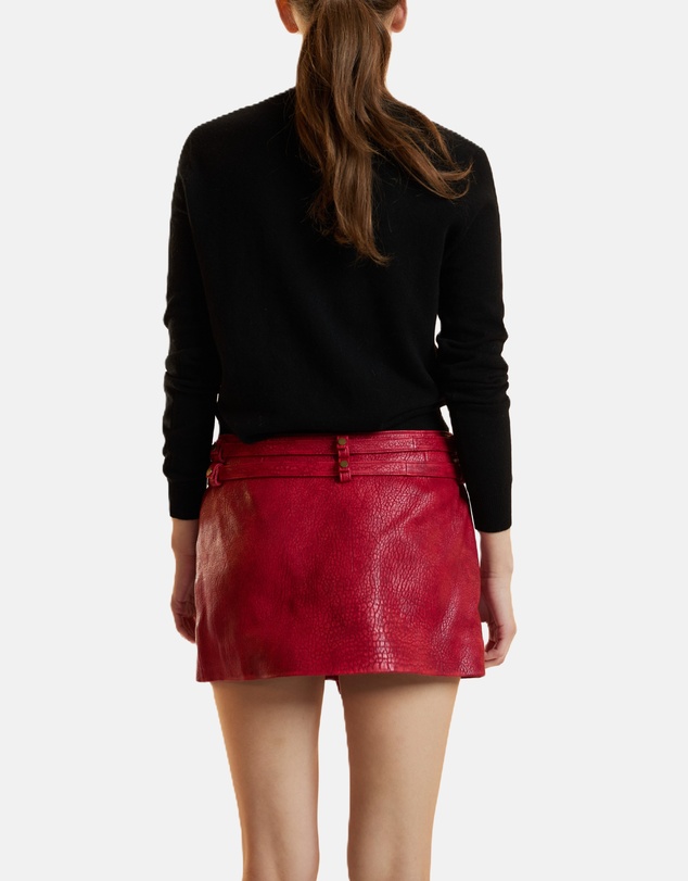 Cynthia Rowley - Leather Wrap Skirt