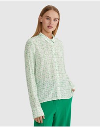 Oxford - Poppy Geo Print Blouse