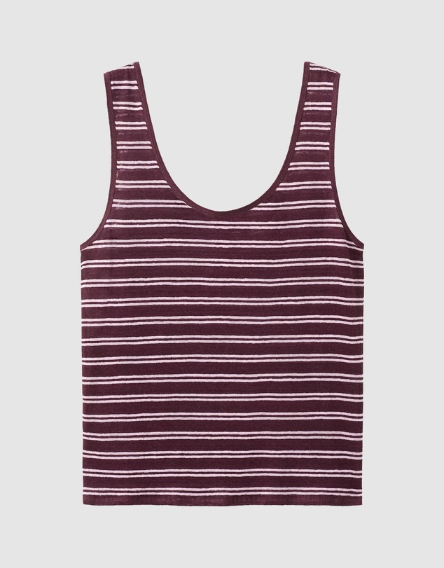 M.N.G - Linen Top with Round Neckline