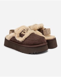 Ozwear Connection Uggs - Ugg Violet Matelassé Shearling Platform Slipper (Detachable Feature)
