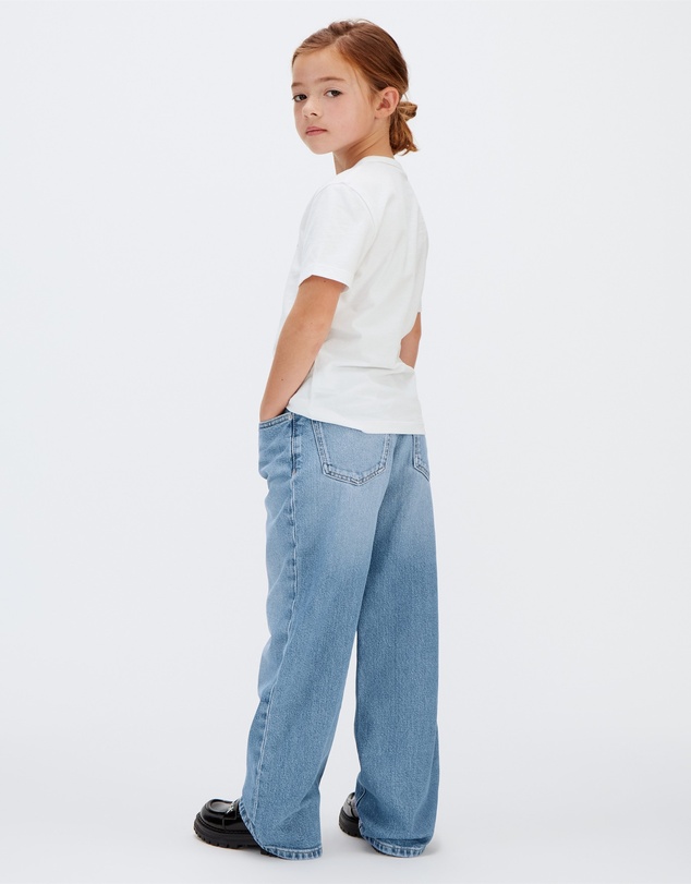 Calvin Klein Jeans - Girls High Rise Wide Leg Jeans