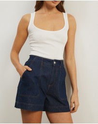 Atmos&Here - Samira Relaxed Denim Shorts