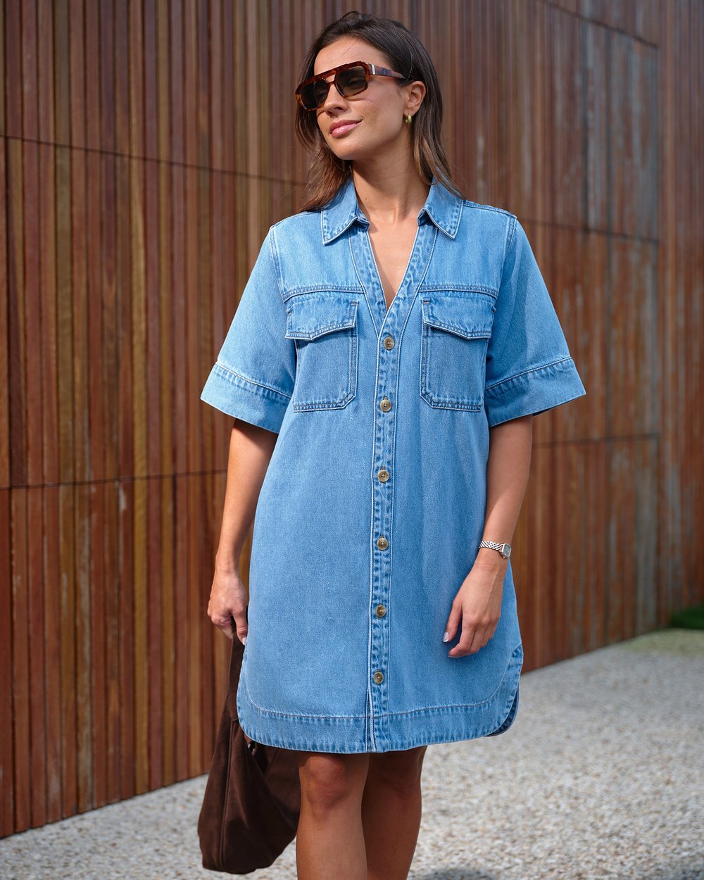 denim dress iconic Sammy Shirt by Ceres Life Online | THE Maid Outfit with Corset PRODUCT:CDD8550S-84AB With its unique hanky Size:Pre-order Custom Size >11 +$40 Denim midi dress