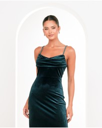 Pilgrim - Berlin Cowl Neck Velvet Gown