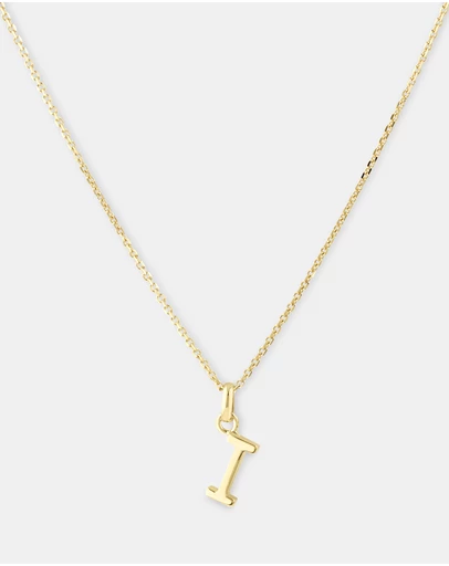 Michael Hill - I Initial Pendant in 10kt Yellow Gold
