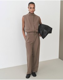 M.N.G - Oliana Belt Straight-Fit Trousers