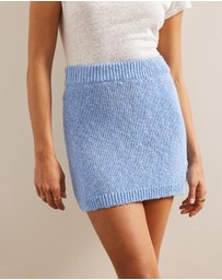 AERE - Textured Knit Mini Skirt