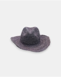 Morgan & Taylor - Rowyn Relaxed Cowboy Fedora in Purple