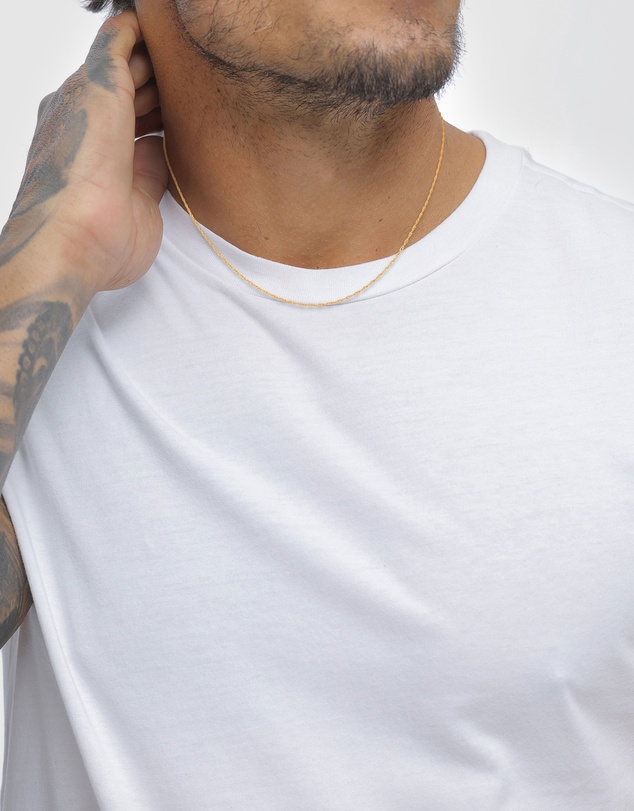 Kuzzoi - ICONIC EXCLUSIVE - Twisted Helix Chain Necklace in Gold-Plated 925 Sterling Silver