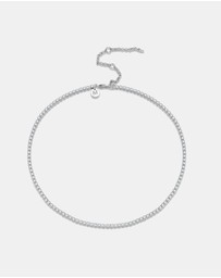 Mestige - Faye Tennis Choker - Silver Plated
