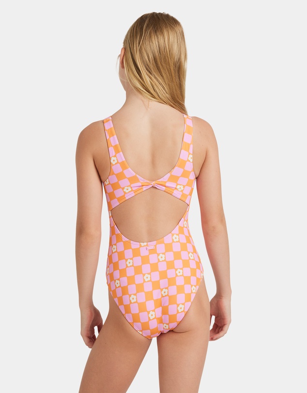 Roxy - Girls 8 to 16 Flower Check One Piece