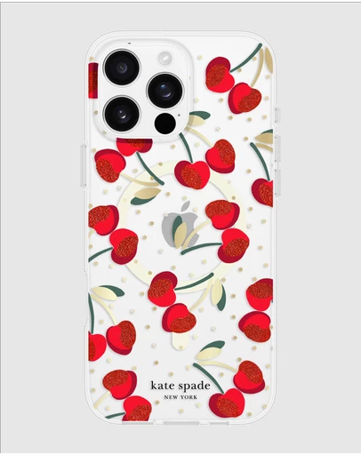 Kate Spade - Kate Spade Cherry Dot MagSafe Case for iPhone 16 Pro Max