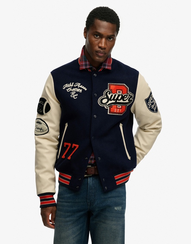 Superdry - College Patched Varsity Jacket