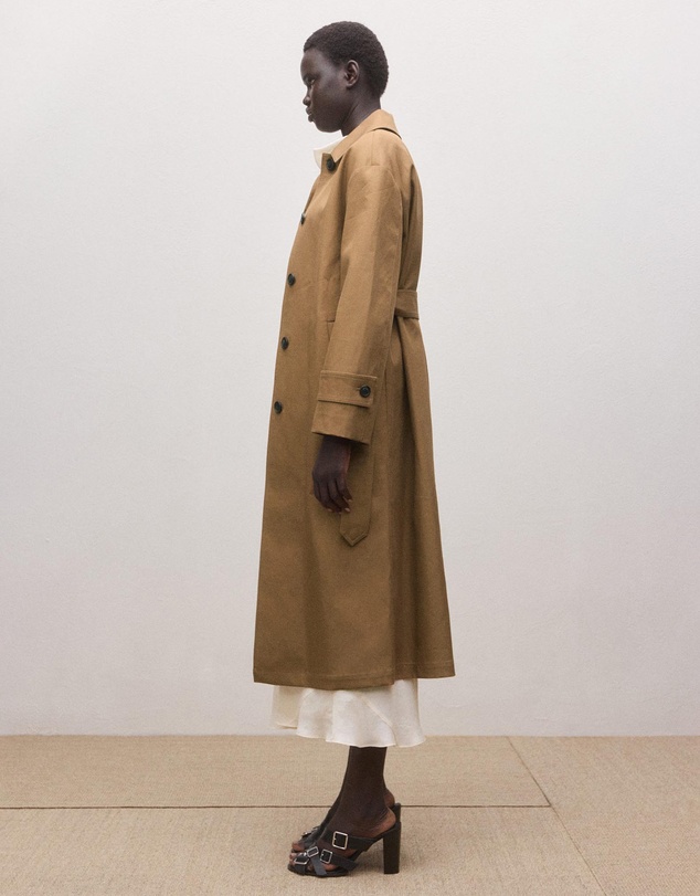 M.N.G - Cotton Trench Coat With Belt