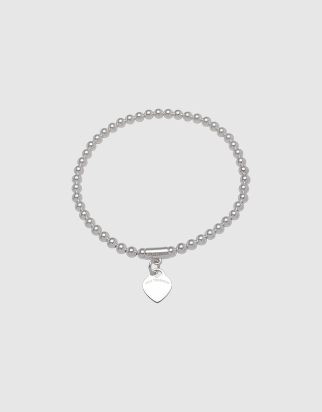 Von Treskow - Stretchy Bracelet with VT Flat Heart