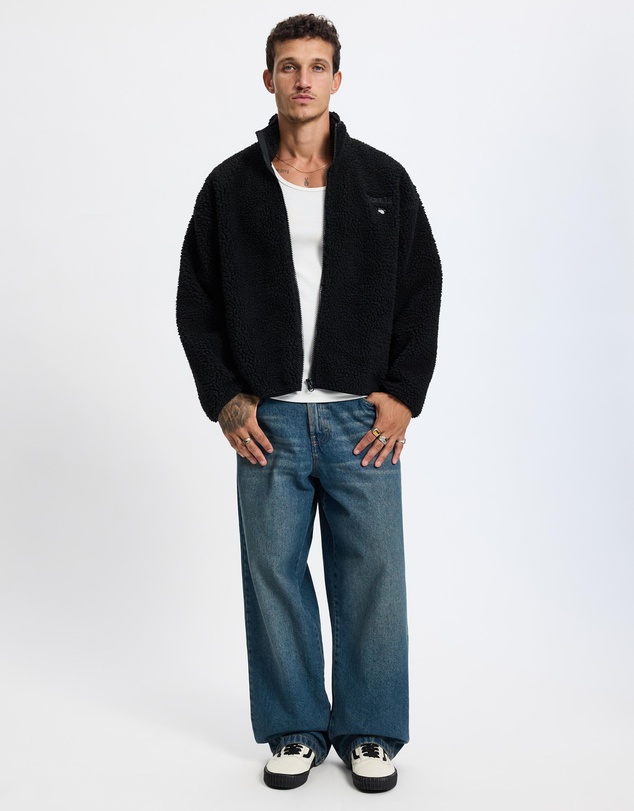 Thrills - Web Of Deceit Cropped Sherpa Jacket