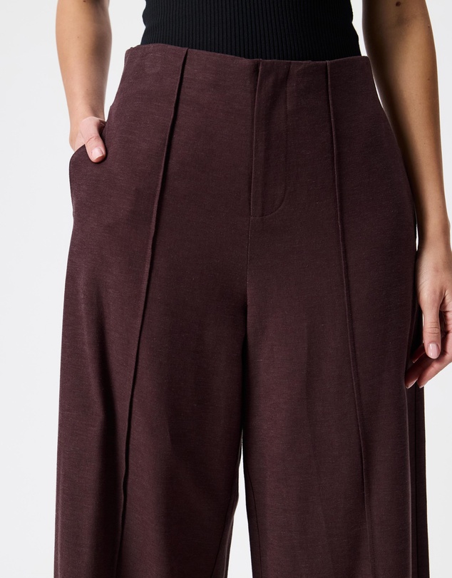 Tussah - Esme Pintuck Linen Blend Wide Leg Pants