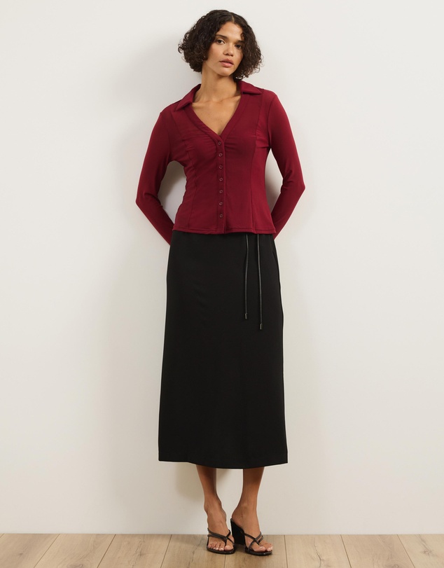 Atmos&Here - Willa Long Sleeve Mesh Shirt