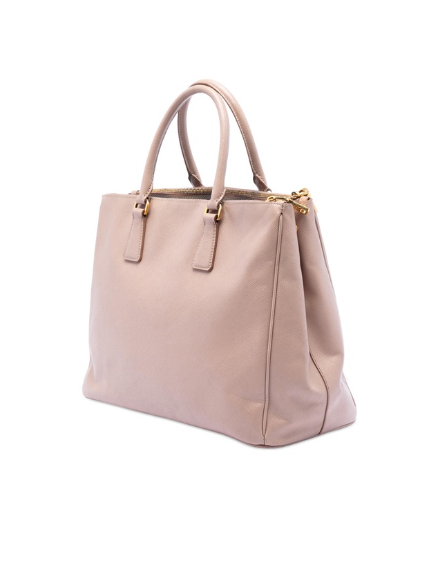 Pre-Loved by Azura Reborn - Pre-Loved Large Saffiano Lux Galleria Double Zip Satchel