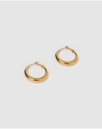 Arms Of Eve - Riley Gold Hoop Earrings - Small