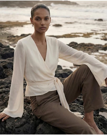 Staple the Label - Willow Wrap Blouse