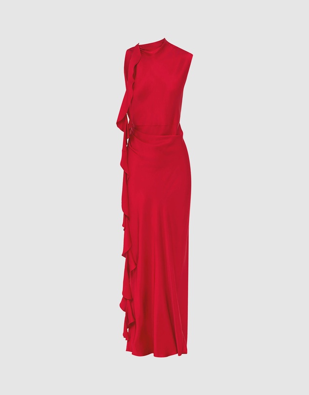 Shona Joy - Agnes Draped Ruffle Maxi Dress