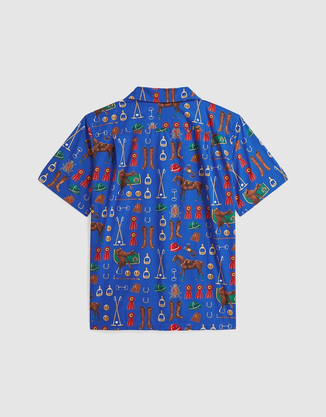 Polo Ralph Lauren - Equestrian-Print Cotton Camp Shirt - Teens