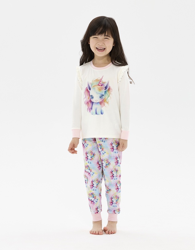 Rock Your Kid - Unicorn Pony Frill Long Sleeve Helena Sleep Set