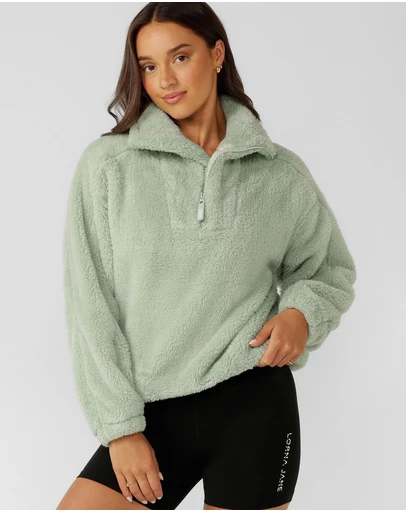 Lorna Jane - Everyday Teddy Quarter Zip Sweater