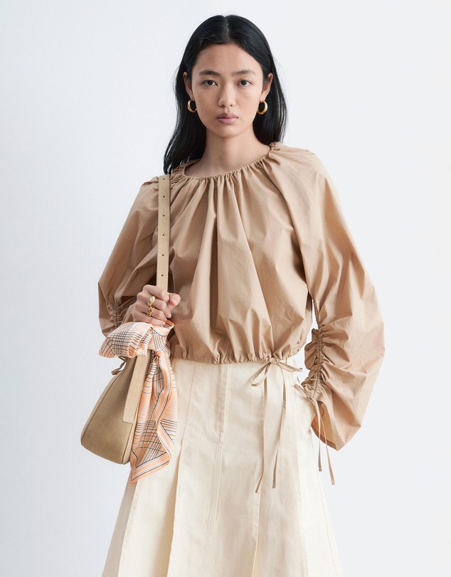 & Other Stories - Sculptural Drawstring Blouse