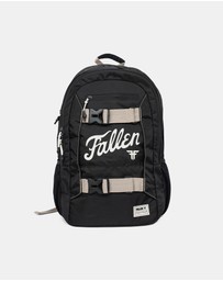 Fallen Footwear - Fallen Footwear Fury Board Nylon Ripstop Backpack 24L Unisex - Black / White