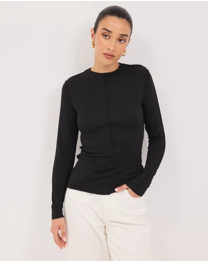 Calli - Astor Babylocked Long Sleeve Top