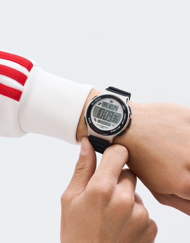 adidas Originals - Expression Three Digital Steel Black Silicone Watch