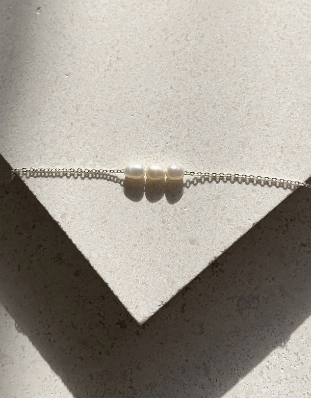SAINT VALENTINE - Mini Pearl Bracelet - Silver