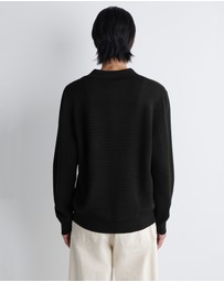 COS - Textured Knitted Polo Jumper