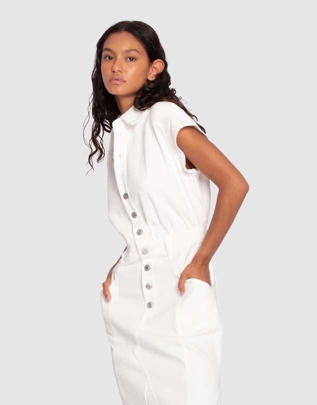 Belle & Bloom - Sundown Denim Midi Shirt Dress
