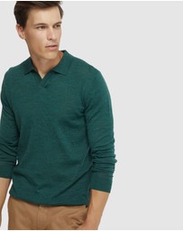 Oxford - Blair V-Neck Merino Wool Polo