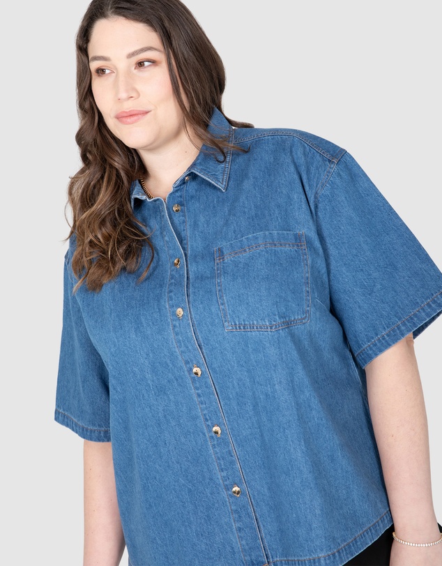 Love Your Wardrobe - Harper Denim Shirt