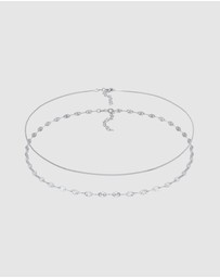 Elli Jewelry - Necklace Choker Venetian Plate Set of 2 in 925 Sterling Silver