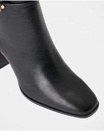 Forever New - Rosanna Hardware Trim Heeled Ankle Boots